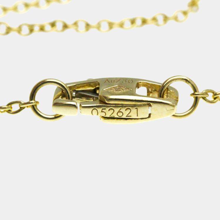 Pre Owned Louis Vuitton 18K Yellow Gold Empreinte Pendant Necklace