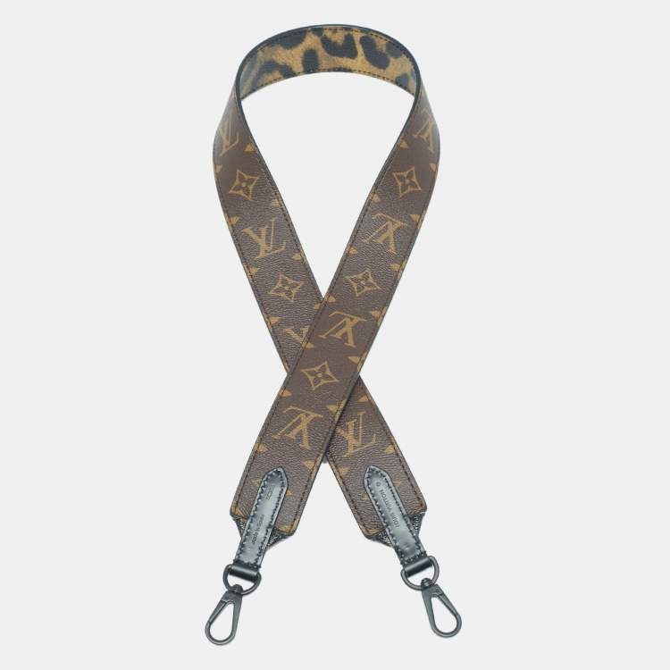 Pre Owned Louis Vuitton Monogram Animal Canvas Bandouliere Shoulder Strap