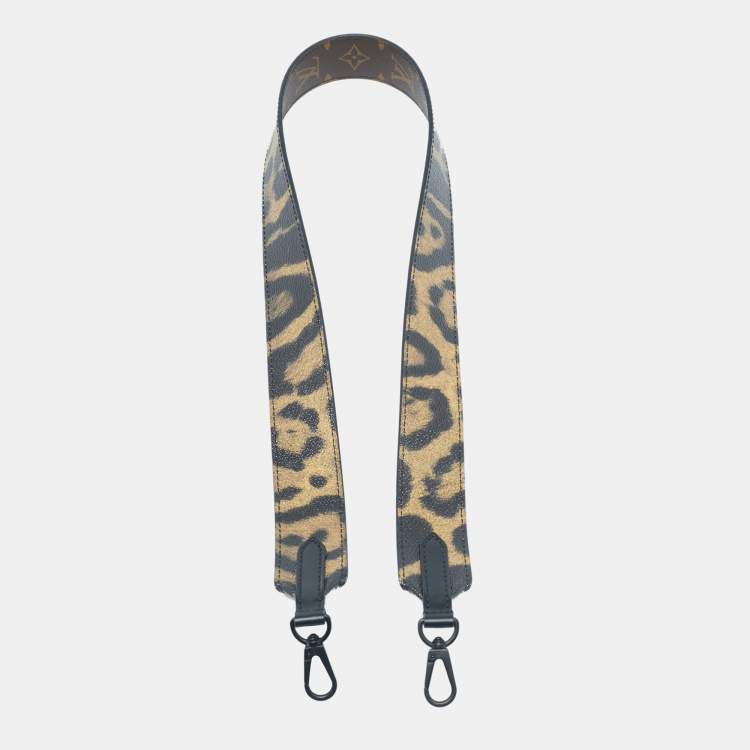 Pre Owned Louis Vuitton Monogram Animal Canvas Bandouliere Shoulder Strap