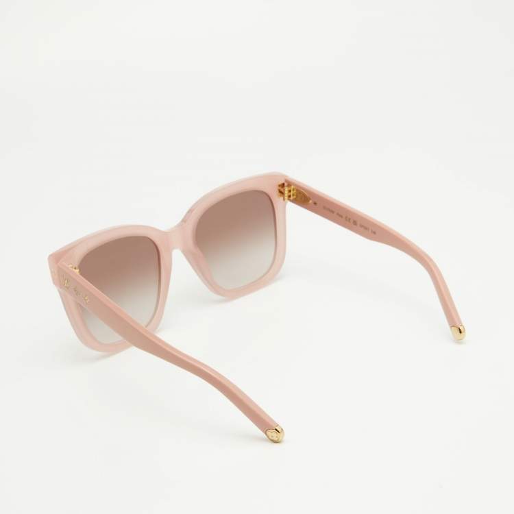 Pre Owned Louis Vuitton Pink Gradient Z1730W My Monogram Square Sunglasses