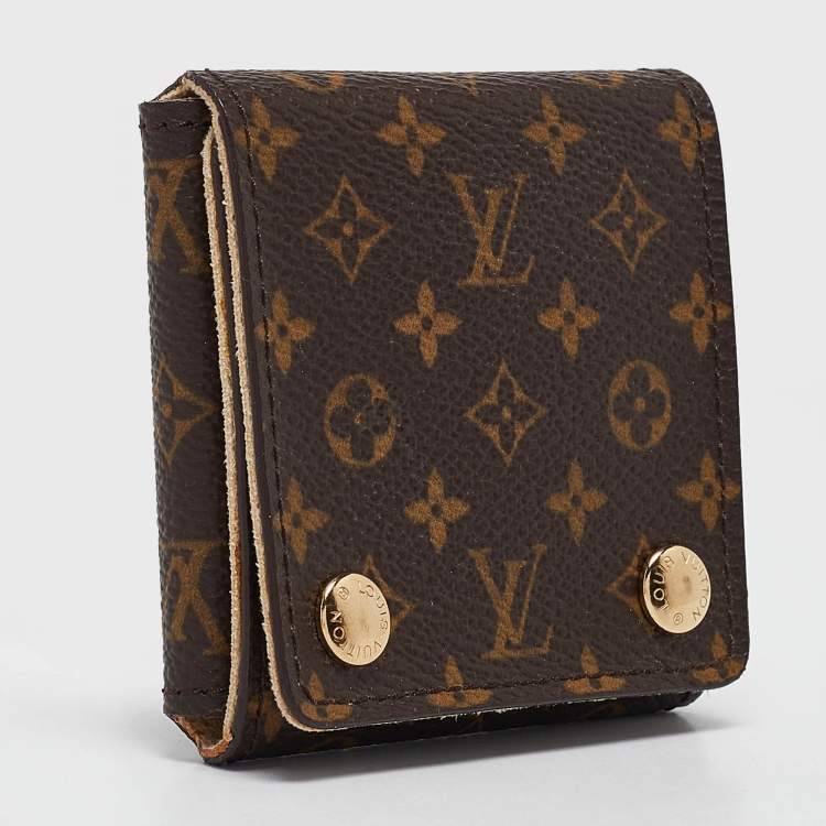 Pre Owned Louis Vuitton Monogram Canvas Folding Jewelry Case PM