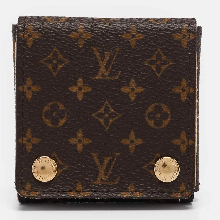 Pre Owned Louis Vuitton Monogram Canvas Folding Jewelry Case PM