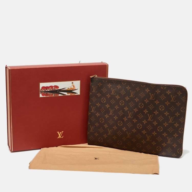 Pre Owned Louis Vuitton Monogram Canvas Poche Documents Portfolio Case