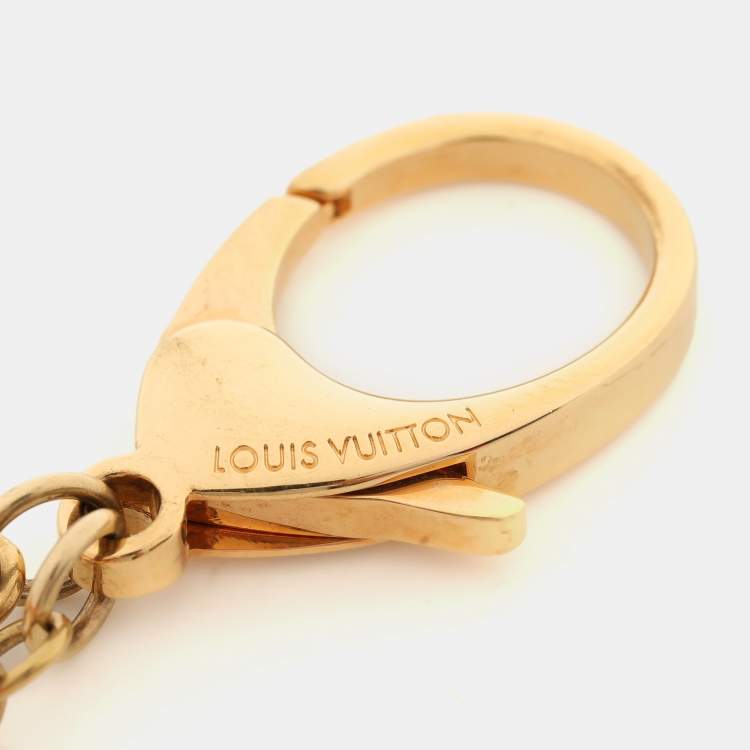 Pre Owned Louis Vuitton Resin Gold Tone Naif Key Holder & Bag Charm