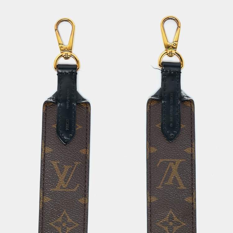 Pre Owned Louis Vuitton Monogram Canvas and Leopard Print Leather Shoulder Bag Strap