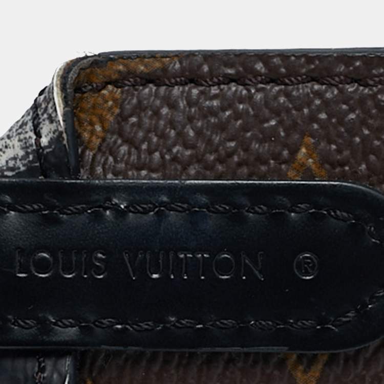 Pre Owned Louis Vuitton Monogram Canvas and Leopard Print Leather Shoulder Bag Strap