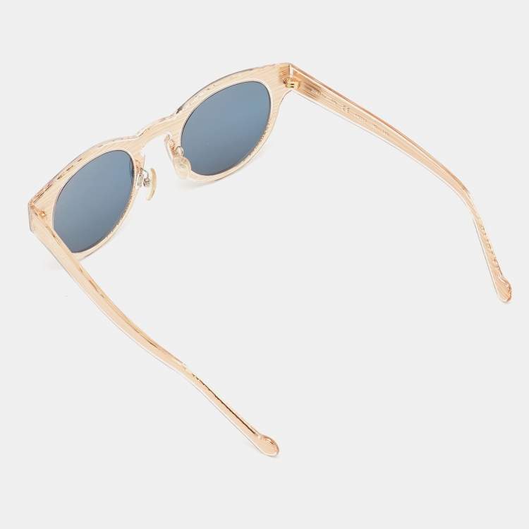 Pre Owned Louis Vuitton Bronze/Black Mirrored Epi Rosalie Round Sunglasses