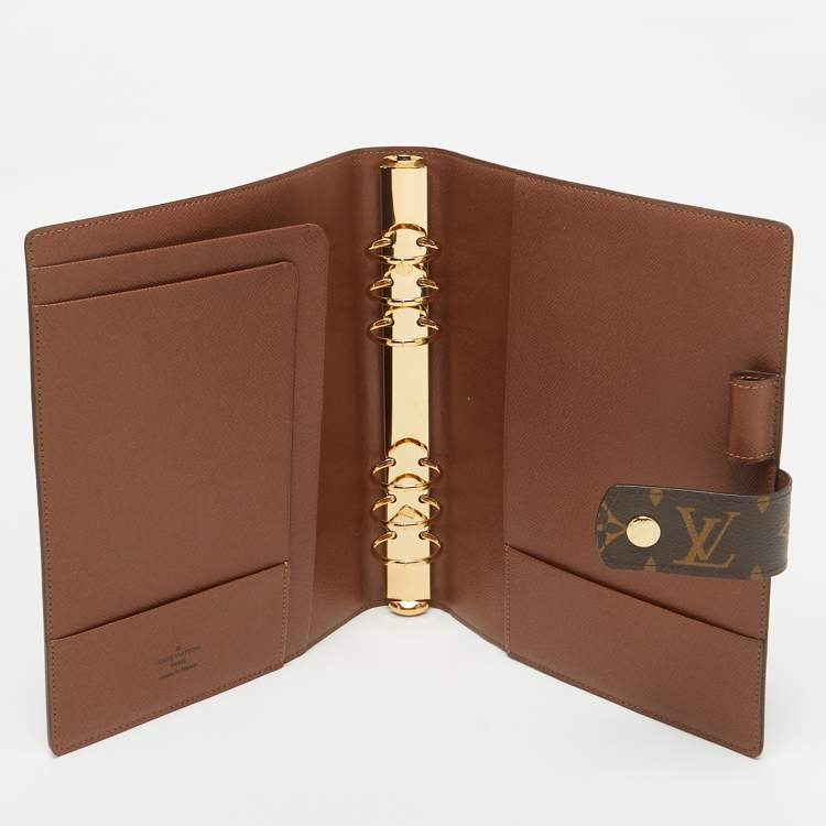 Pre Owned Louis Vuitton Monogram Canvas Large Ring Agenda Cover