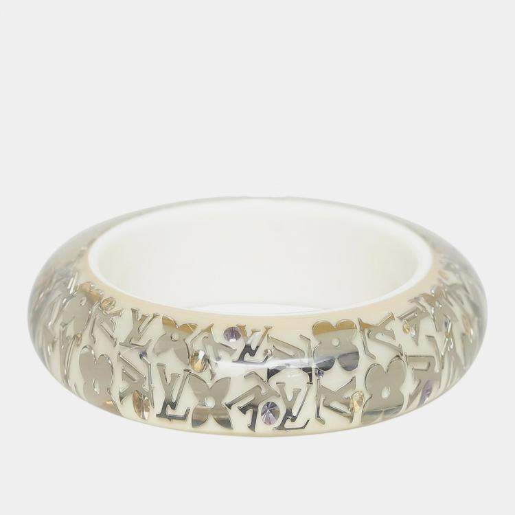 Pre Owned Louis Vuitton Acrylic and Resin Bangle S