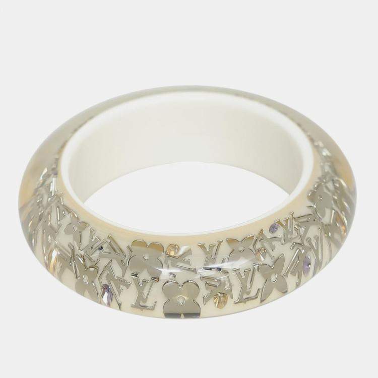 Pre Owned Louis Vuitton Acrylic and Resin Bangle S