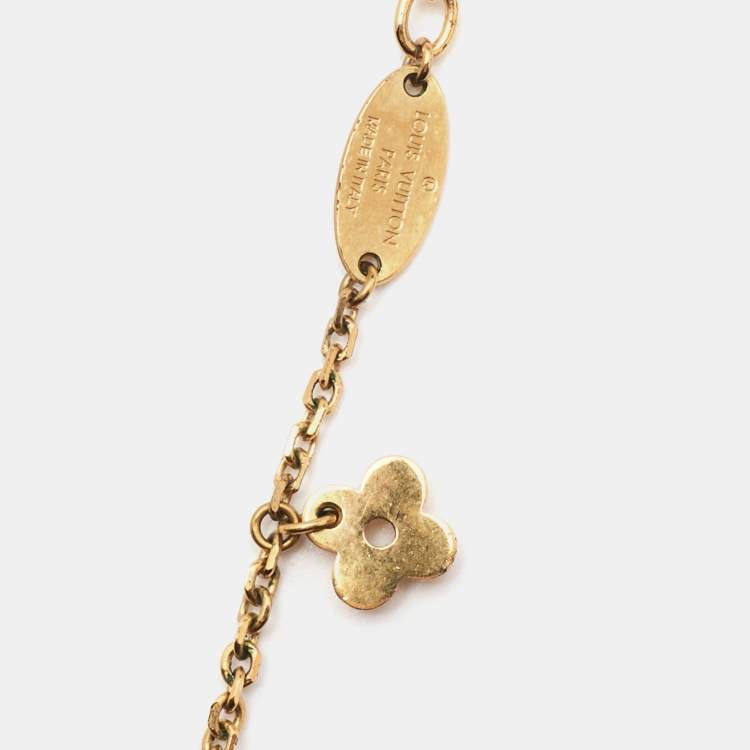 Pre Owned Louis Vuitton  Blooming Suple Gold Tone Necklace