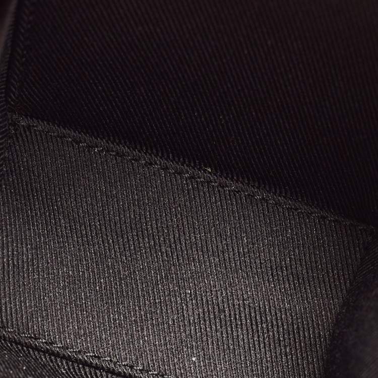 Pre Owned Louis Vuitton Black Monogram Taurillon Leather Soft Trunk Backpack Bag Charm