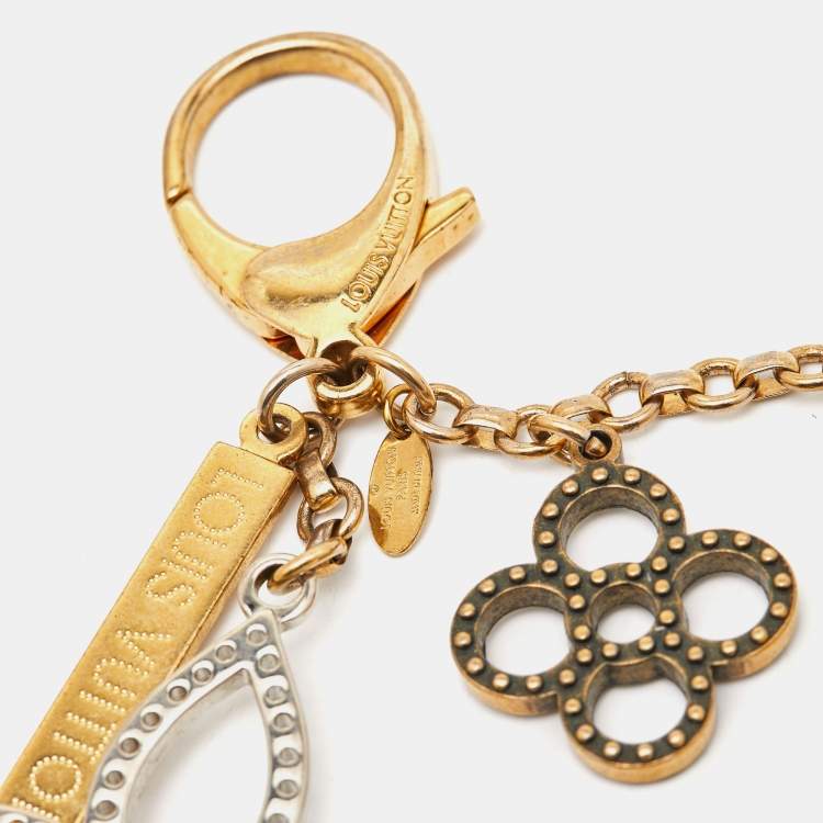 Pre Owned Louis Vuitton Tapage Three Tone Metal Bag Charm
