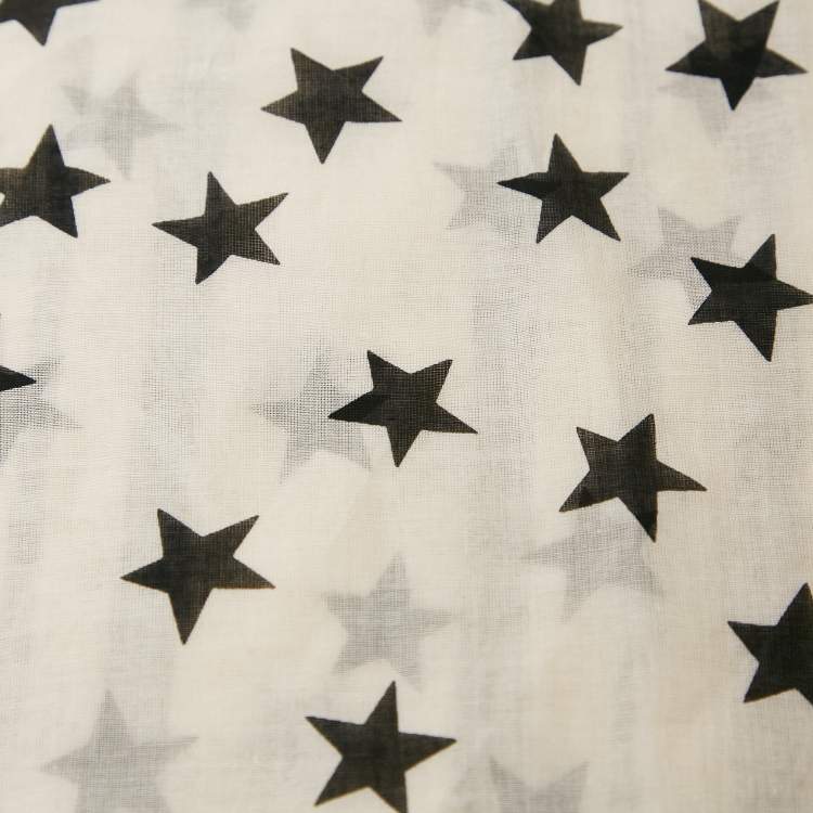 Pre Owned Louis Vuitton White Cotton Summer Stardust Neopareo Sarong Scarf 