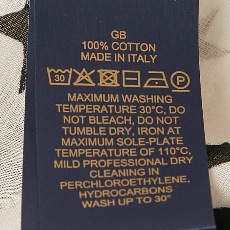 Pre Owned Louis Vuitton White Cotton Summer Stardust Neopareo Sarong Scarf 