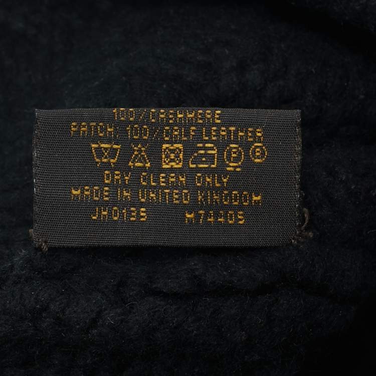 Pre Owned Louis Vuitton Black Cashmere Bonnet Helsinki Knit Beanie 