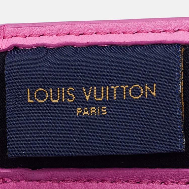 Pre Owned Louis Vuitton Pink/Purple Monogram Leather Vuittamins Visor