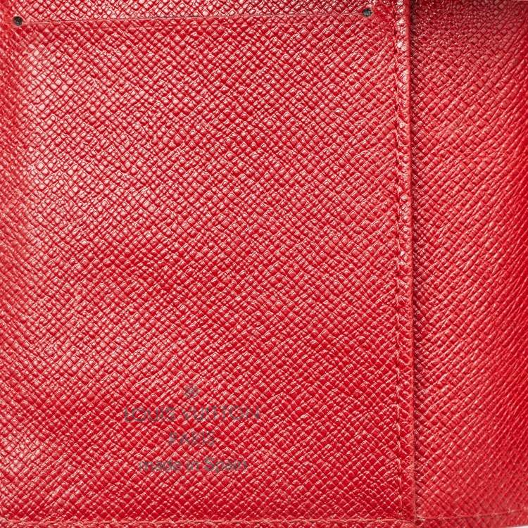 Pre Owned Louis Vuitton Red Epi Leather Small Ring Agenda Cover
