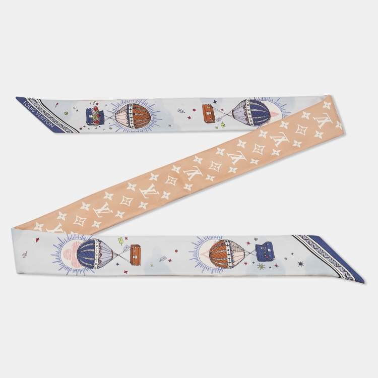 Pre Owned Louis Vuitton Multicolor Printed Silk Eclipse Bandeau Scarf S