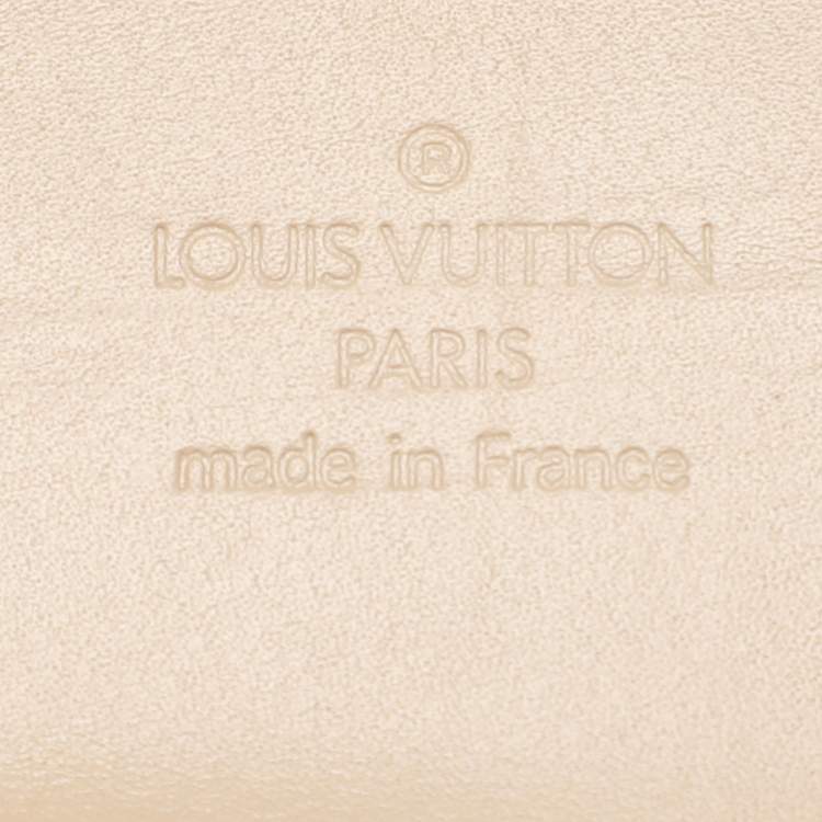 Pre Owned Louis Vuitton Yellow Monogram Vernis Cigarette Case