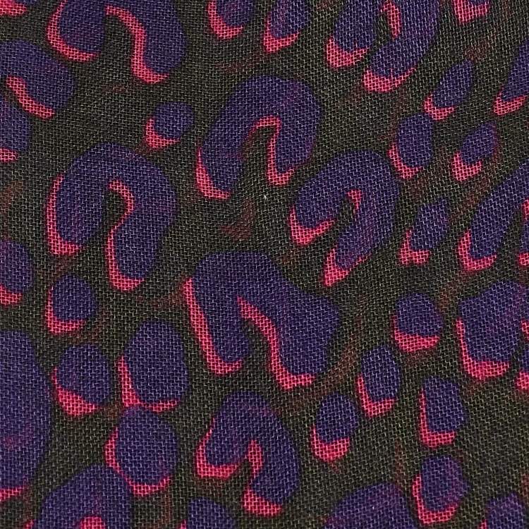 Pre Owned Louis Vuitton Purple Printed Cashmere Scarf 