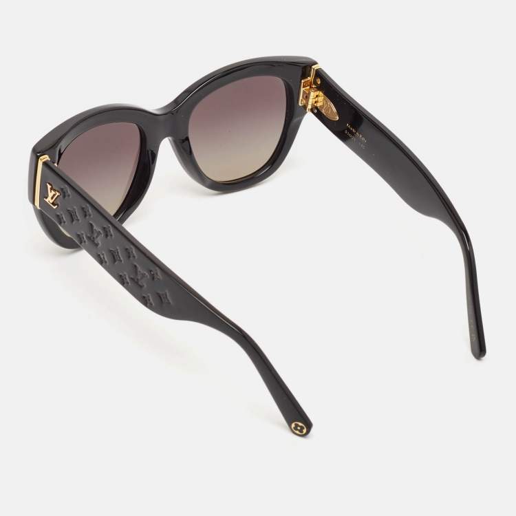 Pre Owned Louis Vuitton Black Gradient LV Empreinte Square Sunglasses