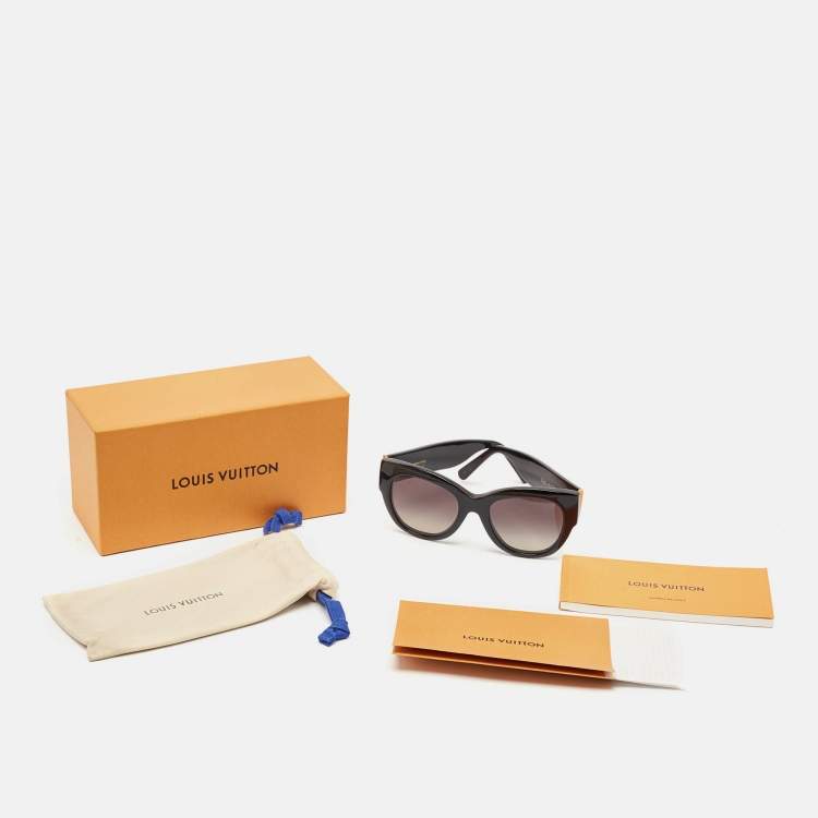 Pre Owned Louis Vuitton Black Gradient LV Empreinte Square Sunglasses