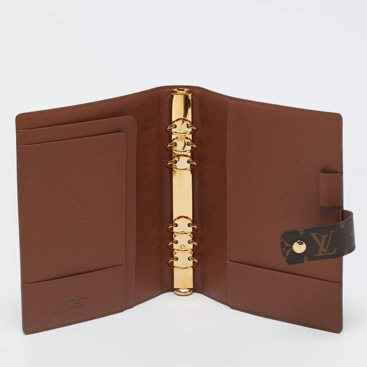 Pre Owned Louis Vuitton Monogram Canvas Large Ring Agenda Cover