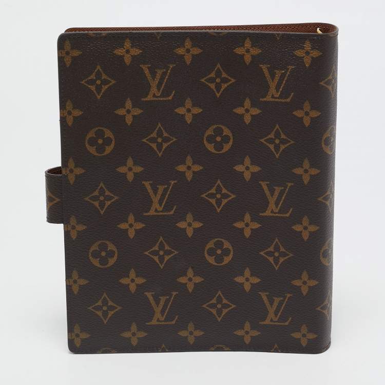 Pre Owned Louis Vuitton Monogram Canvas Large Ring Agenda Cover