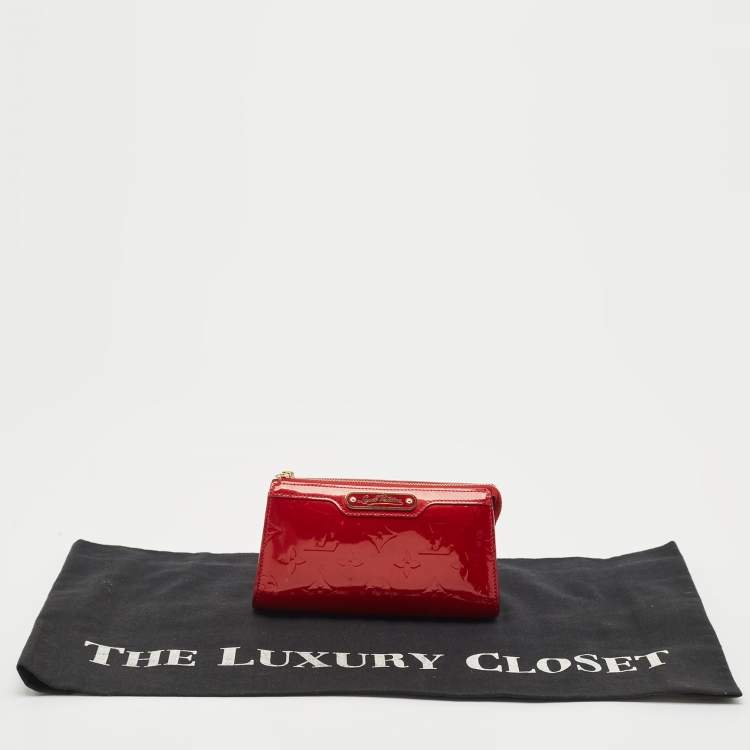 Pre Owned Louis Vuitton Pomme D'Amour Monogram Vernis Cosmetic Pouch