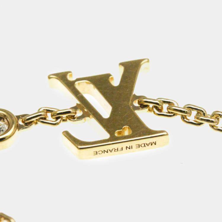 Pre Owned Louis Vuitton 18K Rose Gold and Diamond Idylle Blossom Bracelet