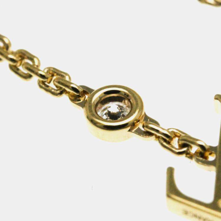 Pre Owned Louis Vuitton 18K Rose Gold and Diamond Idylle Blossom Bracelet