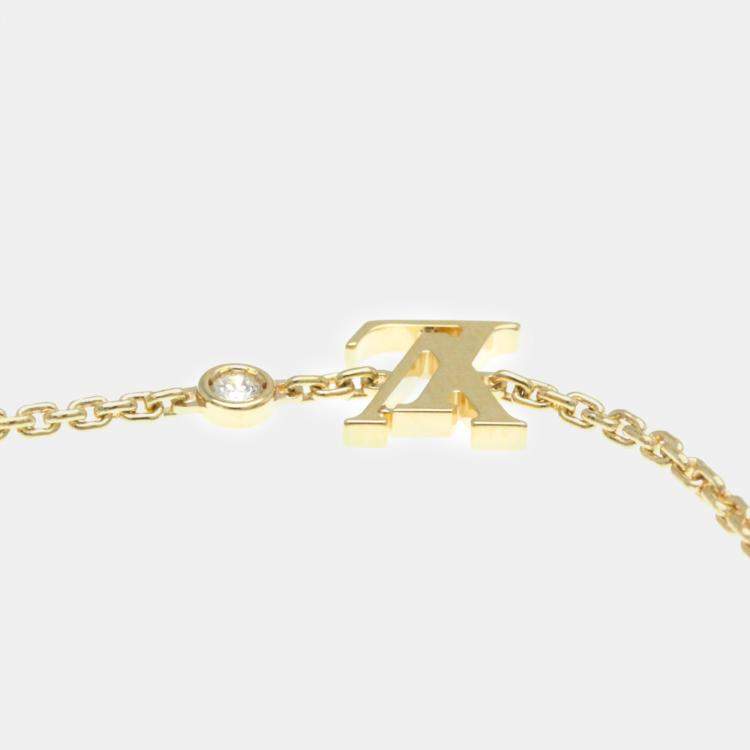 Pre Owned Louis Vuitton 18K Rose Gold and Diamond Idylle Blossom Bracelet