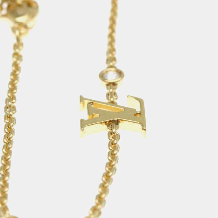 Pre Owned Louis Vuitton 18K Rose Gold and Diamond Idylle Blossom Bracelet