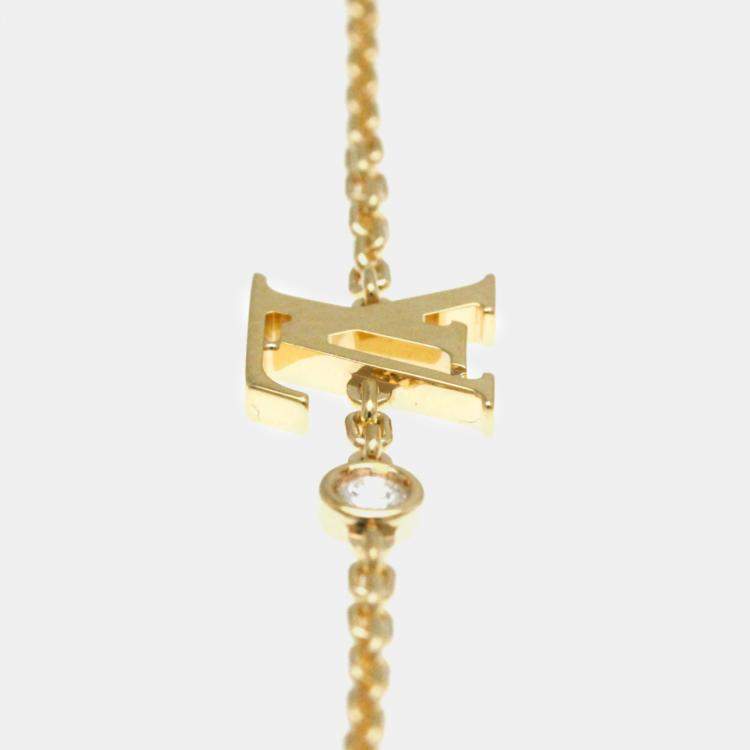 Pre Owned Louis Vuitton 18K Rose Gold and Diamond Idylle Blossom Bracelet