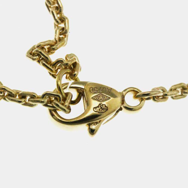 Pre Owned Louis Vuitton 18K Rose Gold and Diamond Idylle Blossom Bracelet