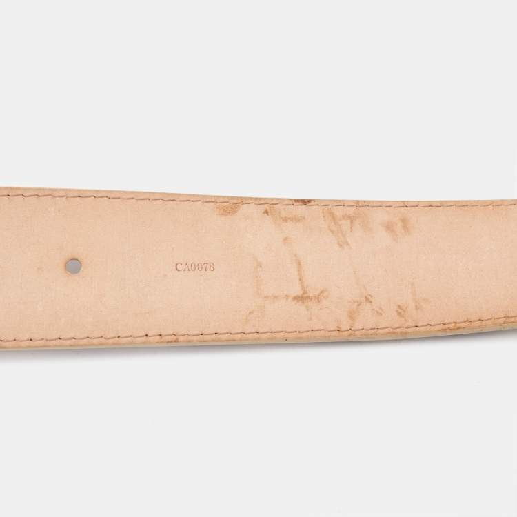 مملوكة مسبقًا Louis Vuitton Damier Azur Canvas LV Initiales Belt 95CM