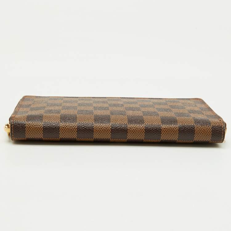 Pre Owned Louis Vuitton Damier Ebene Canvas Zippy Organiser