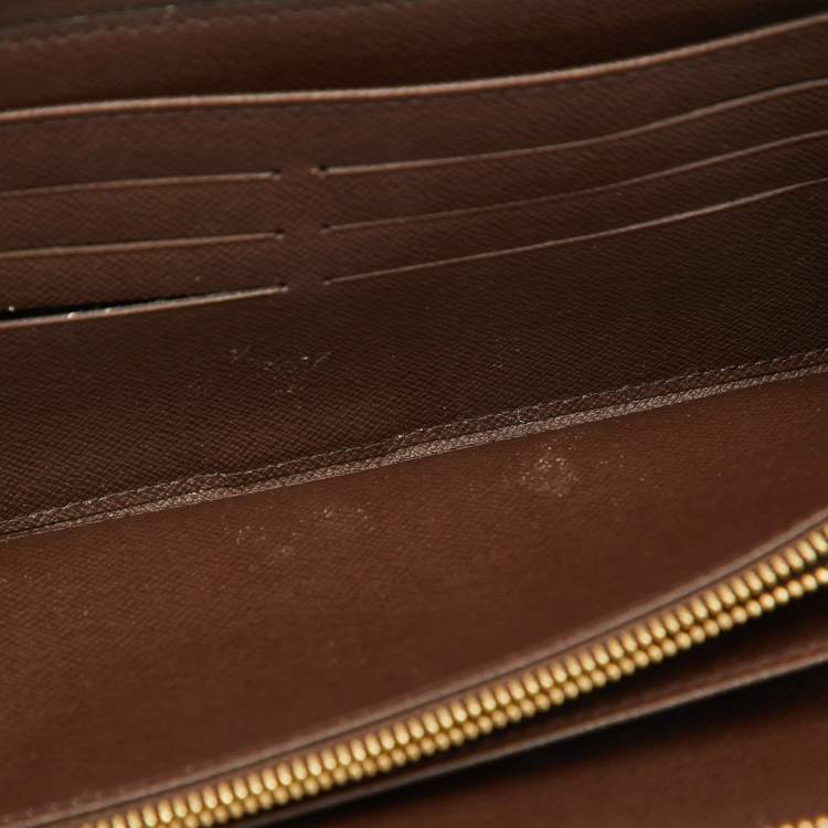 Pre Owned Louis Vuitton Damier Ebene Canvas Zippy Organiser