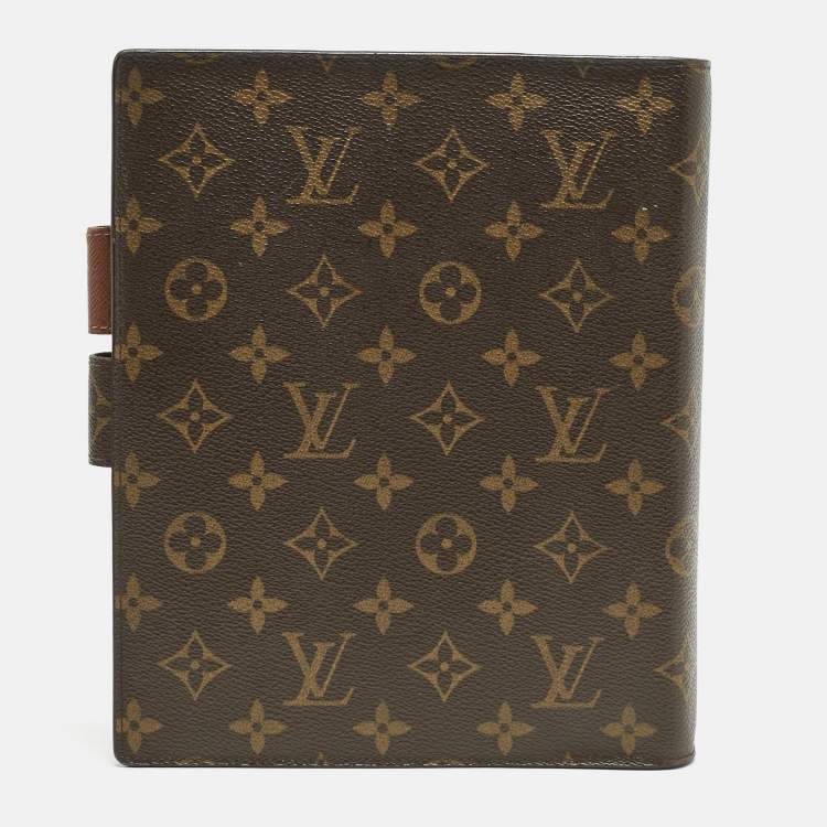 Pre Owned Louis Vuitton Monogram Canvas Large Ring Agenda Cover