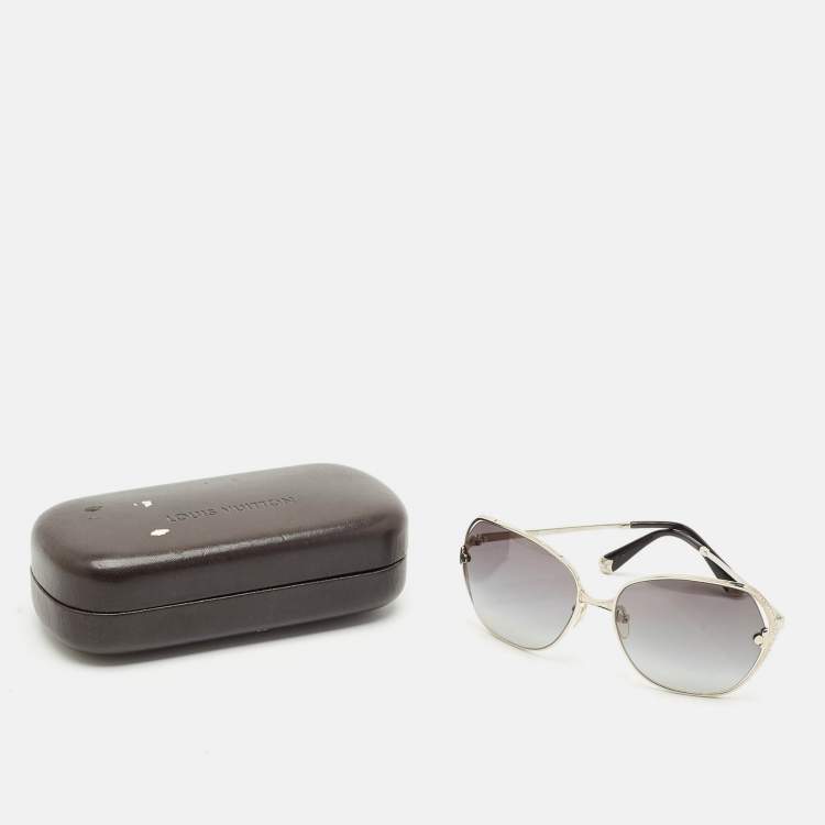 Pre Owned Louis Vuitton Grey Gradient Z0374U Magnolia Oversized Sunglasses