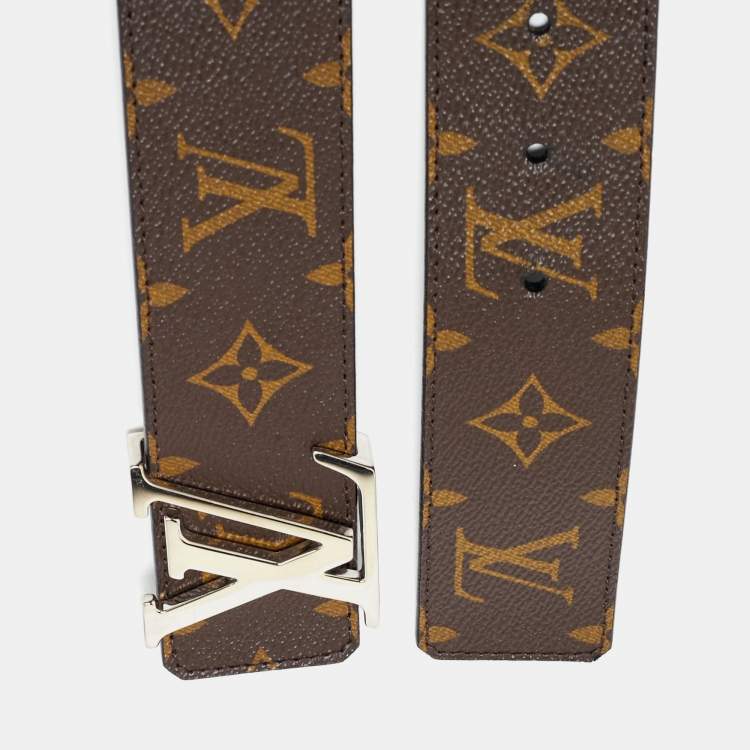 Pre Owned Louis Vuitton Monogram Canvas LV Initiales Belt 85 CM