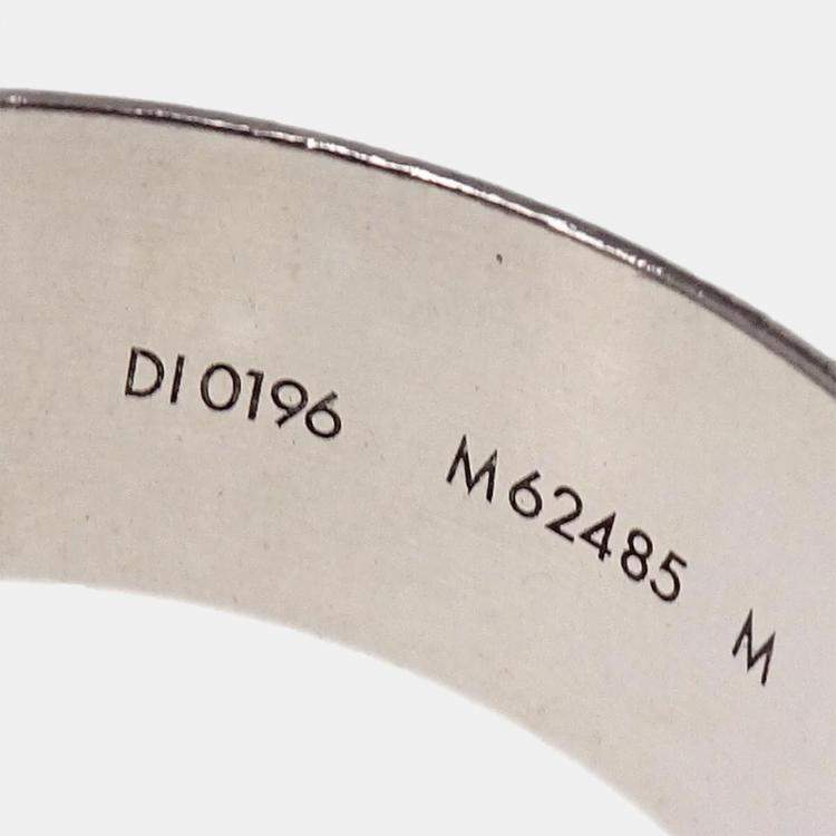 Pre Owned Louis Vuitton Ring Silver Metal Necklace