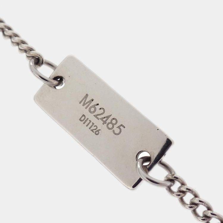 Pre Owned Louis Vuitton Ring Silver Metal Necklace