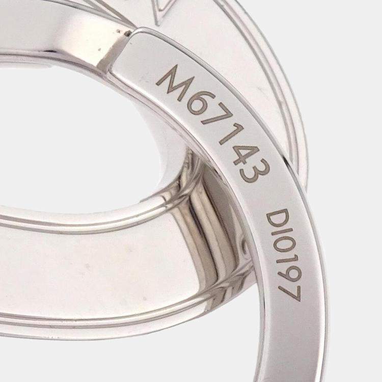 Pre Owned Louis Vuitton Silver Plated Travel Key Ring