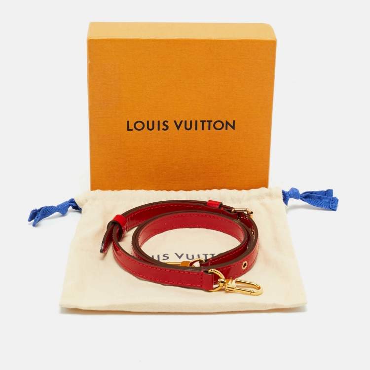 Pre Owned Louis Vuitton Cerise Patent Leather Adjustable Shoulder Bag Strap