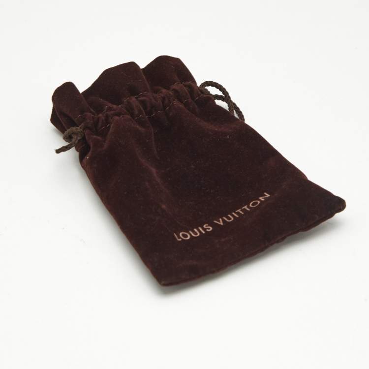 Pre Owned Louis Vuitton Textured Essential V Colorama Two Tone Open Cuff Bracelet S