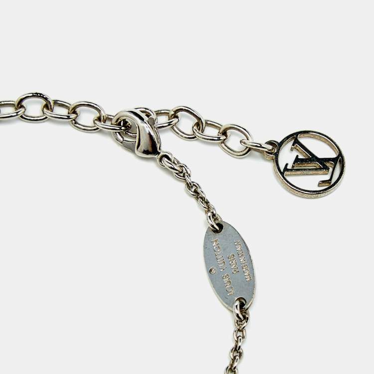 Pre Owned Louis Vuitton  Essential V Silver Tone Bracelet