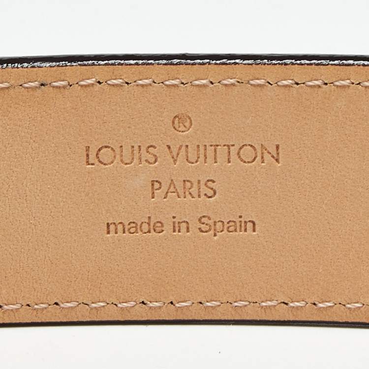 Pre Owned Louis Vuitton Amarante Monogram Vernis Buckle Belt 90 CM