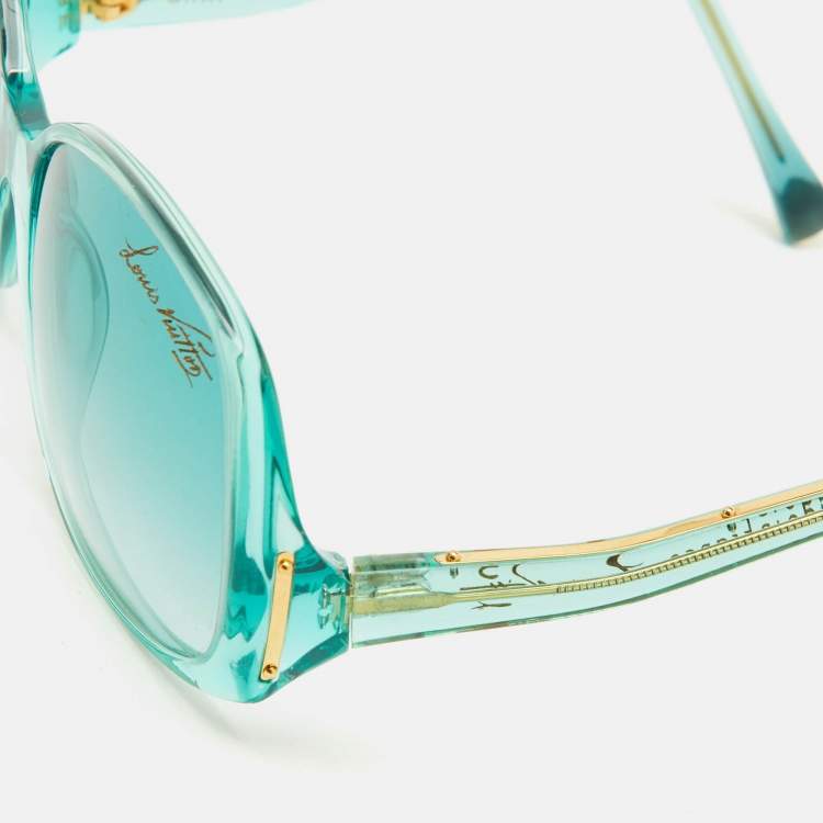 Pre Owned Louis Vuitton Green Gradient M96014EN Gina Oversized Sunglasses